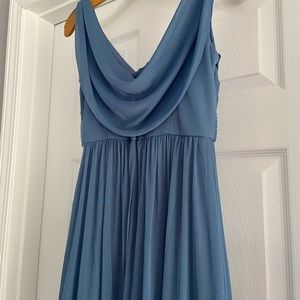 Long Mesh Dress with Cowl Back Detail